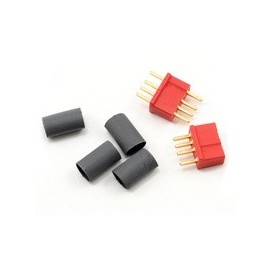 Deans Micro Plug 4R Red Polarized Connector